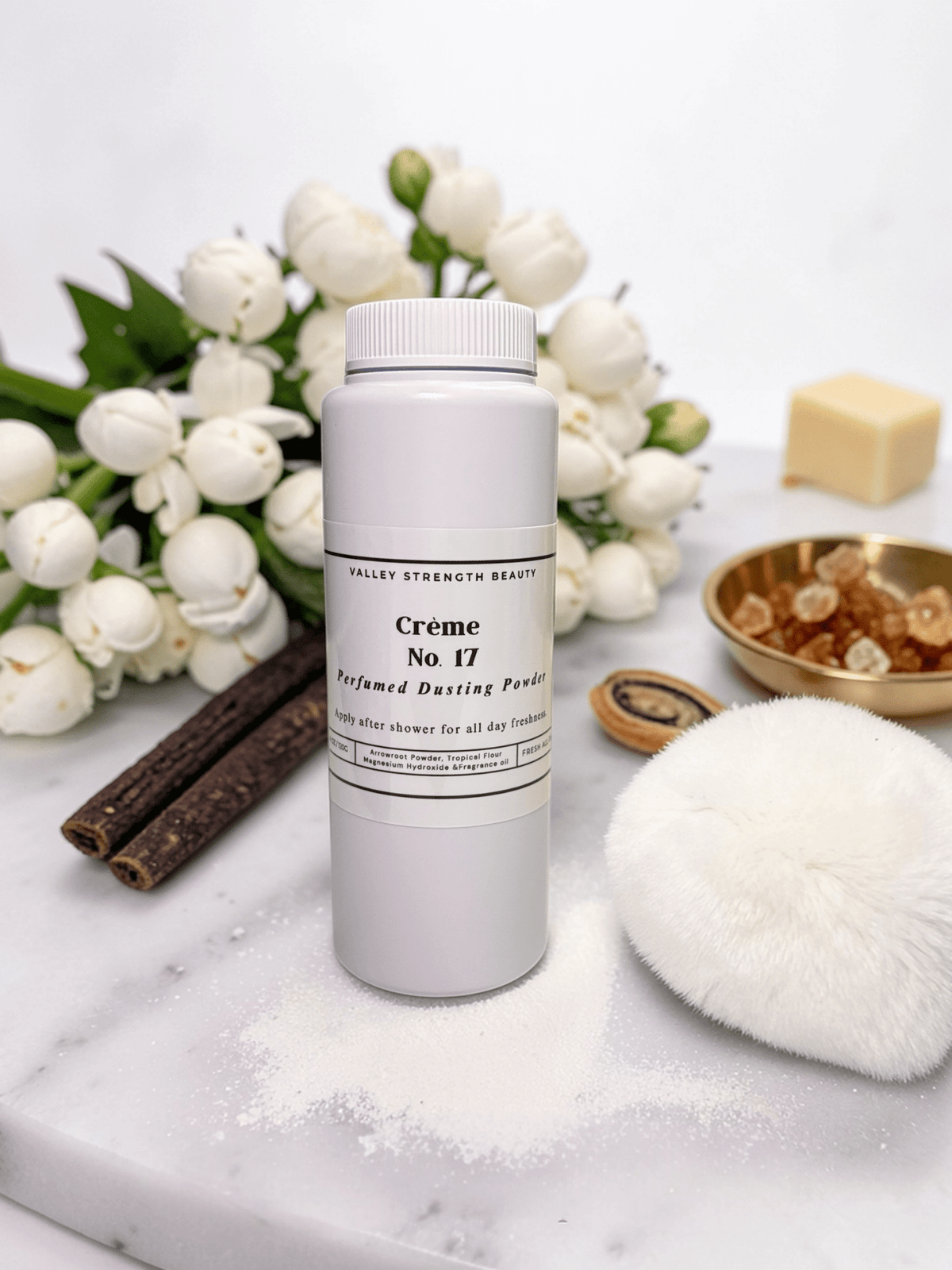 CRÈME NO.17 – Perfume Dusting Powder - Dusting Powder - Valley Strength Beauty