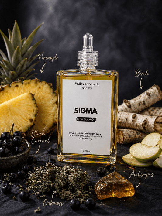 SIGMA – Cologne Body Oil - Body - Oil - Valley Strength Beauty