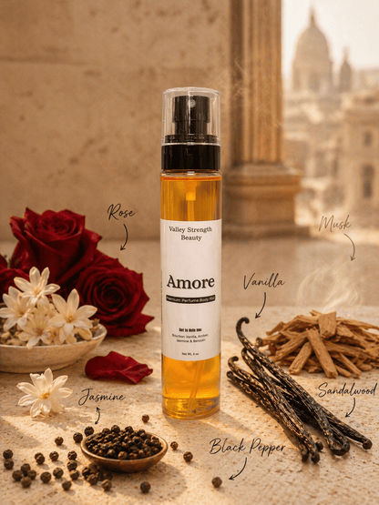AMORE – Perfume Body Spray - Body Mist - Valley Strength Beauty