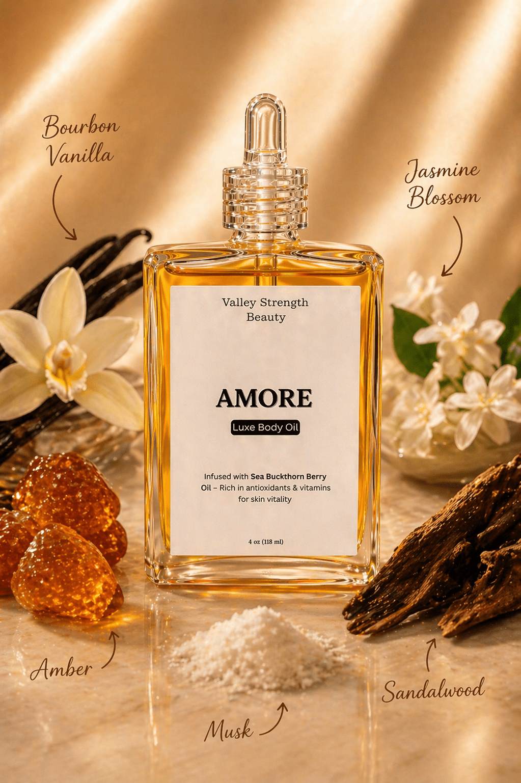 AMORE – Perfume Body Oil - Perfume Oil - Valley Strength Beauty