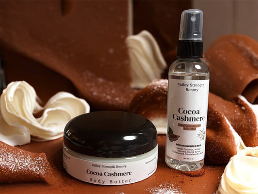 Cocoa Cashmere Luxury Body Butter & Body Mist – Holiday Gourmet Collection