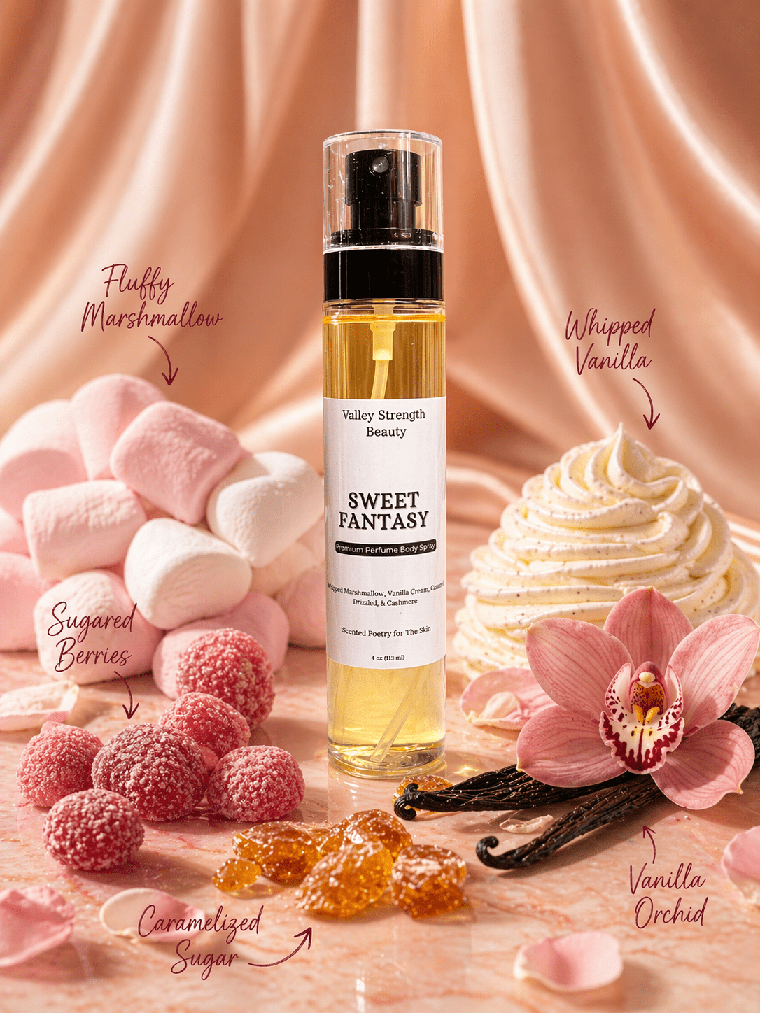 SWEET FANTASY – Perfume Body Spray - Body Mist - Valley Strength Beauty