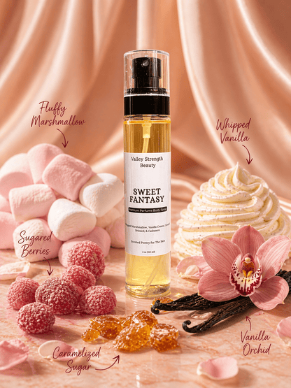 SWEET FANTASY – Perfume Body Spray - Body Mist - Valley Strength Beauty
