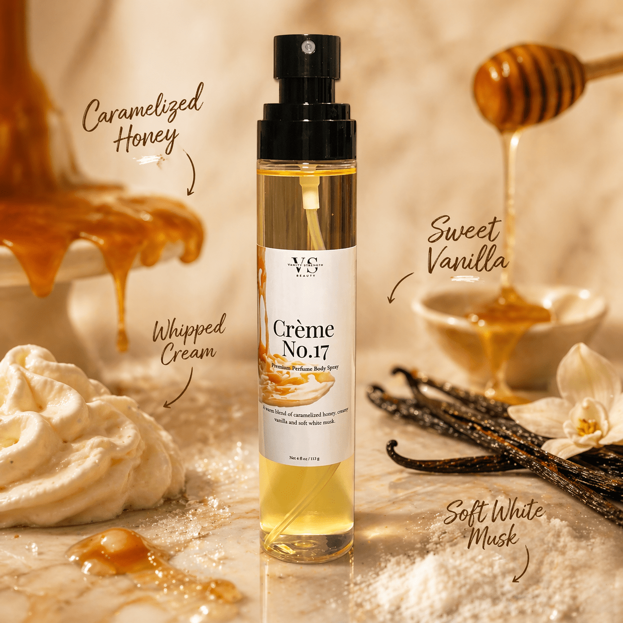 CRÈME NO.17 – Perfume Body Spray - Body Mist - Valley Strength Beauty