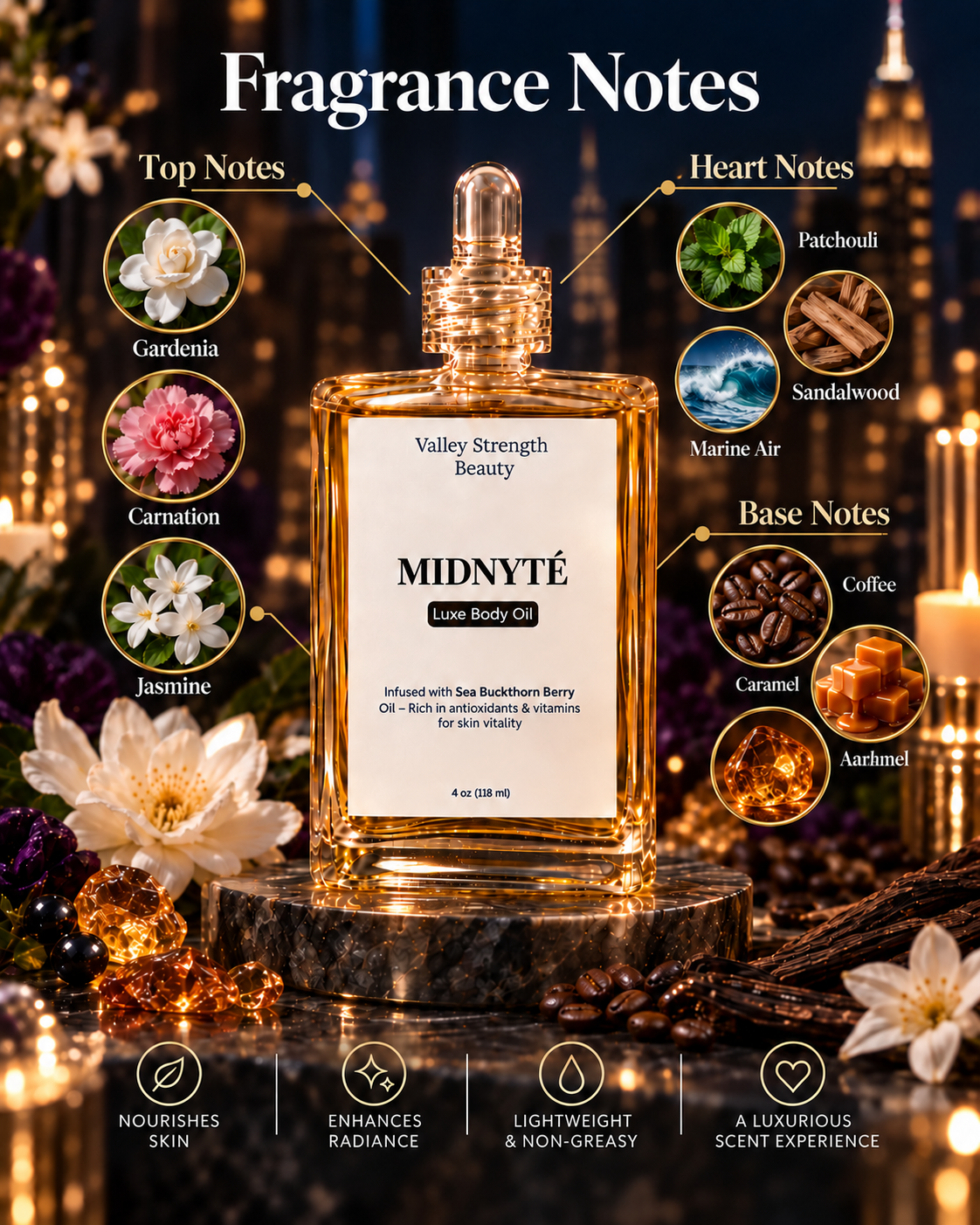 MIDNYTE – Parfum Body Oil