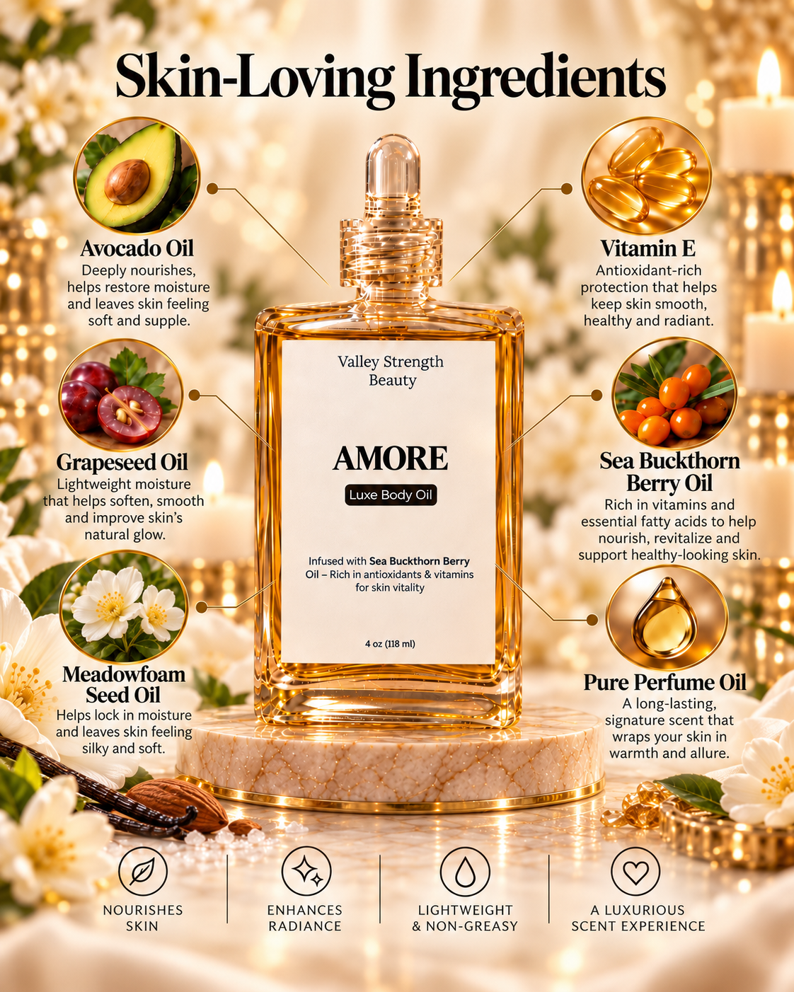 AMORE – Perfume Body Oil