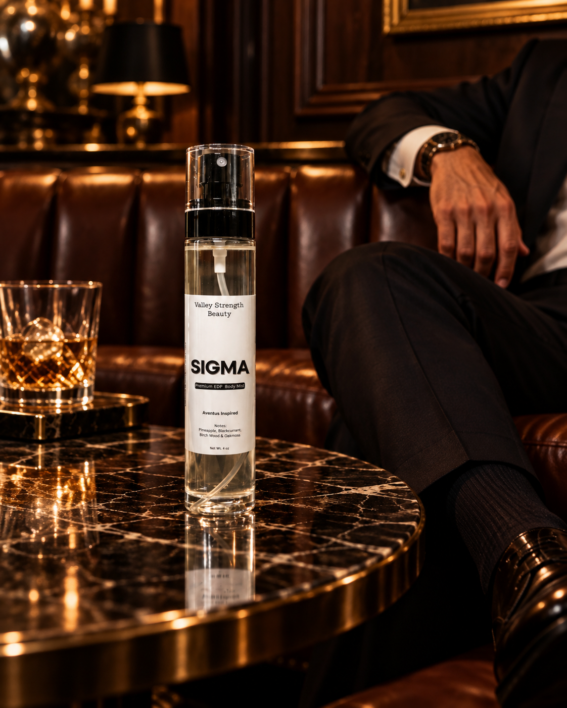 SIGMA men's luxury cologne body spray by Valley Strength Beauty
