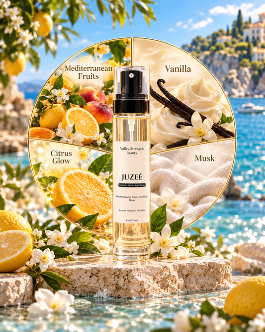 JUZZE fragrance notes citrus fruit amber and soft musk