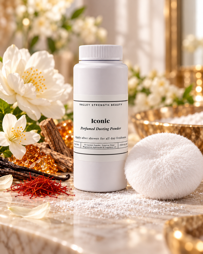 ICONIC perfumed dusting powder inspired by Baccarat Rouge 540 Extrait